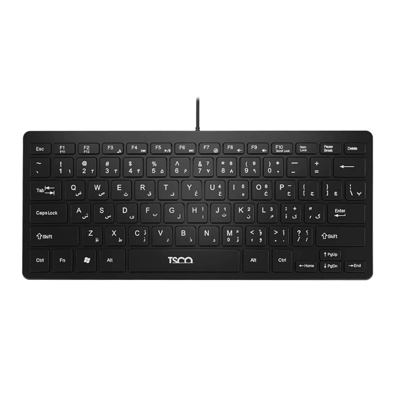 کیبورد با سیم TSCO مدل TK 8044 - مشکی